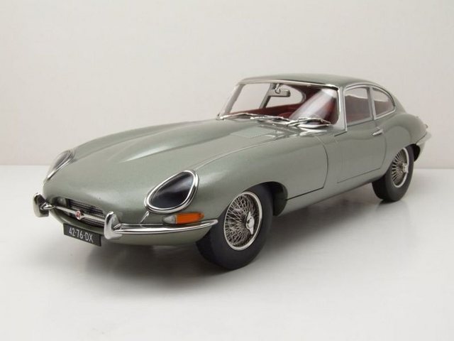 Norev Modellauto Jaguar E-Type Coupe 1962 grau metallic Modellauto 1:12 Norev