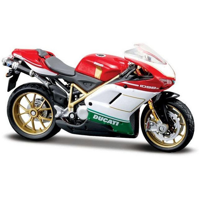 Maisto® Modellmotorrad Modellmotorrad - Ducati 1098 Tricolore (rot-weiß-grün