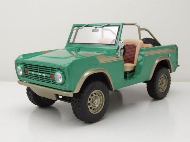 GREENLIGHT collectibles Modellauto Ford Bronco 1976 offen grün Modellauto 1:18 Greenlight Collectibles