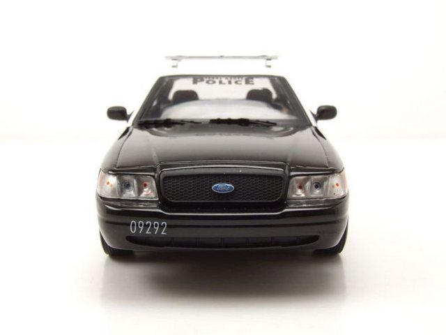 GREENLIGHT collectibles Modellauto Ford Crown Victoria Police Interceptor 2011 Terre Haute Idiana schwarz