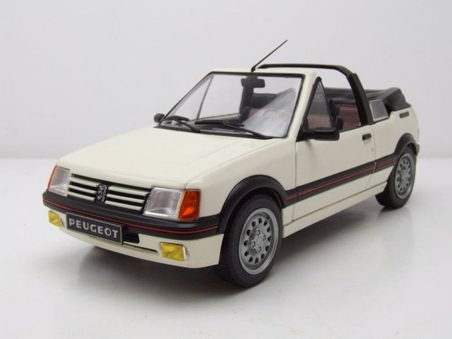 Solido Modellauto Peugeot 205 CTI 1986 Cabrio weiß Modellauto 1:18 Solido