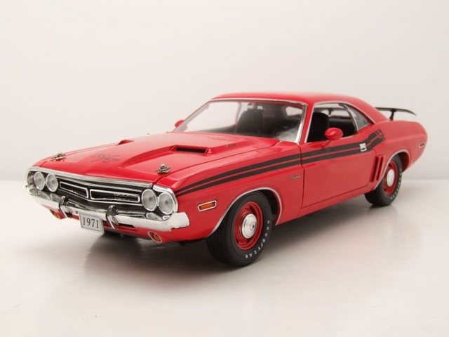 GREENLIGHT collectibles Modellauto Dodge Challenger R/T 1970 rot schwarz Modellauto 1:18 Greenlight Colle