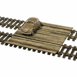 MBZ Modelleisenbahn-Fertiggelände N Bohlen-Bahnübergang