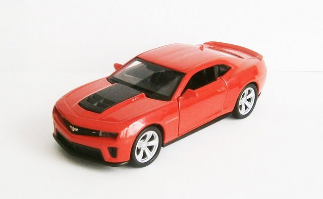 Welly Modellauto CHEVROLET Camaro ZL1 Modellauto Metall Modell Auto 91 (Orange)