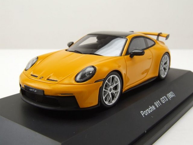 Schuco Modellauto Porsche 911 (992) GT3 gelb Modellauto 1:43 Schuco