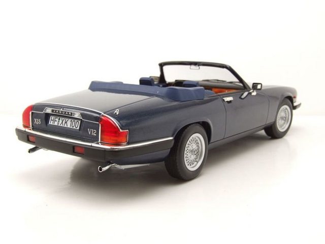 Norev Modellauto Jaguar XJ-S Cabrio 1988 dunkelblau metallic Modellauto 1:18 Norev