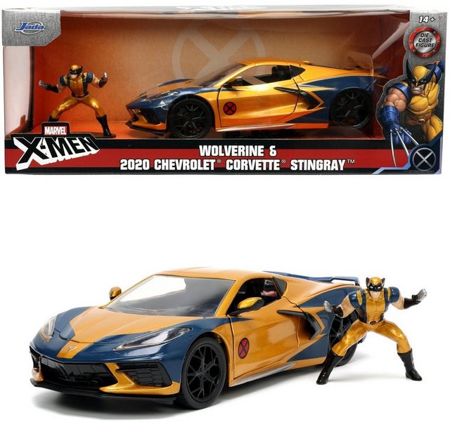 JADA Modellauto Modellauto Marvel X-Men Wolverine mit Figur 1:24 253225025