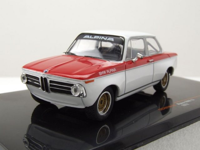 ixo Models Modellauto BMW Alpina 2002 Tii 1972 weiß rot Modellauto 1:43 ixo models