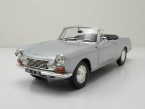 Norev Modellauto Peugeot 404 Cabrio 1967 silber Modellauto 1:18 Norev