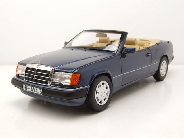 Norev Modellauto Mercedes 300 CE-24 Cabrio 1990 dunkelblau metallic Modellauto 1:18