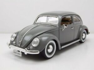 Bburago Modellauto VW Käfer 1955 grau Modellauto 1:18 Bburago