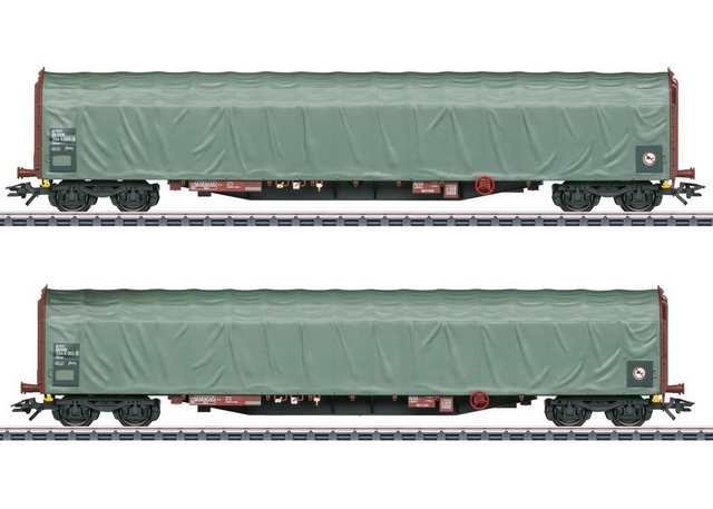 Märklin 47114 Spur H0 Schiebeplanenwagen-Set DSB AC