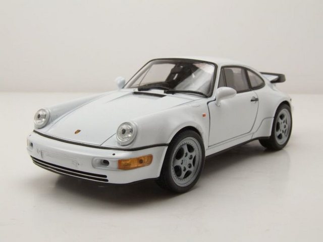 Welly Modellauto Porsche 911 (964) Turbo 1974 weiß Modellauto 1:24 Welly