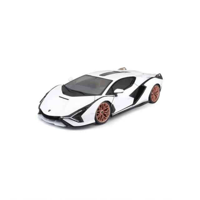 Bburago Modellauto Lamborghini Sian FKP 37 (weiß)