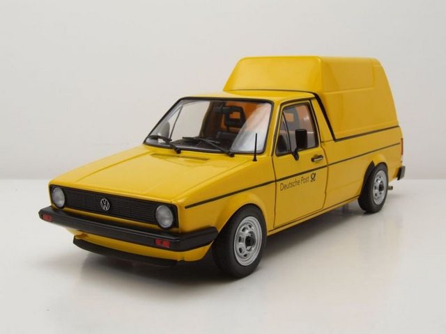 Solido Modellauto VW Caddy Deutsche Post 1982 gelb Modellauto 1:18 Solido