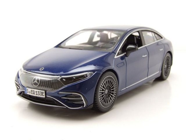 Maisto® Modellauto Mercedes EQ EQS Sedan 2022 blau metallic Modellauto 1:24 Maisto