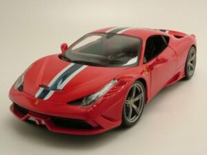 Bburago Modellauto Ferrari 458 Speciale rot Modellauto 1:18 Bburago