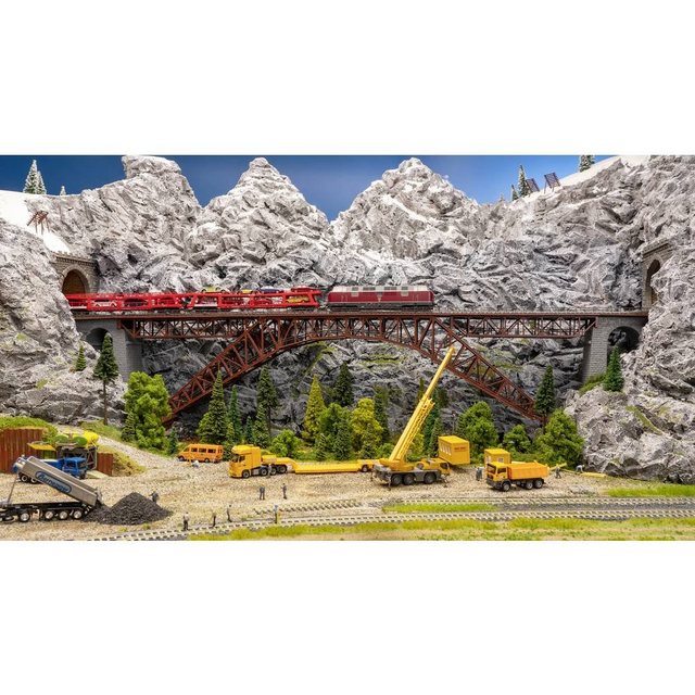 Faller Modelleisenbahn-Brücke H0 Eisenbahn-Stahlbrücke