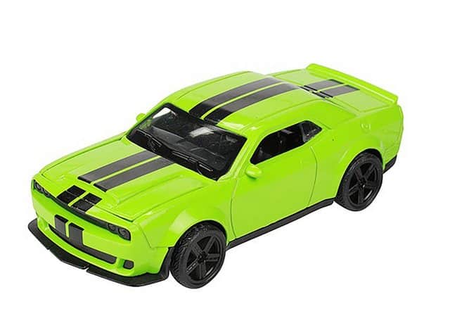 Toi-Toys Modellauto MUSTANG V8 Modellauto mit Rückzug Motor Metall Modell Auto Spielzeugauto Geschenk Geschenk 73 (Grün)