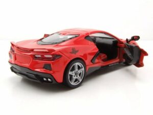 GREENLIGHT collectibles Modellauto Chevrolet Corvette C8 Stingray Indy 500 Pace Car 2020 rot Modellauto