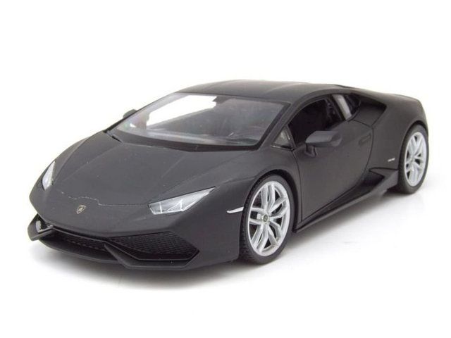 Welly Modellauto Lamborghini Huracan LP610-4 2015 matt schwarz Modellauto 1:24 Welly