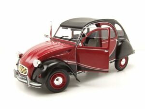 Solido Modellauto Citroen 2CV 6 Charleston Ente 1982 rot schwarz Modellauto 1:18 Solido