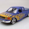 Welly Modellauto Ford F-150 Flareside Pick Up Lowrider 1998 blau Modellauto 1:24 Welly