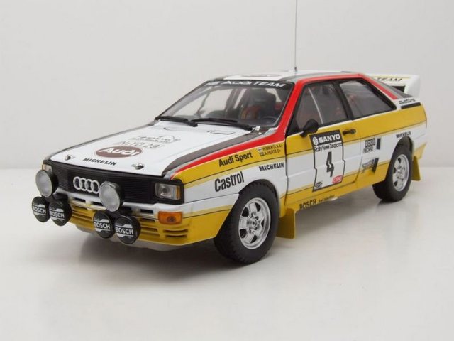 Sun Star Modellauto Audi Quattro A2 #4 San Remo Rallye New Zealand 1984 Mikkola Hertz