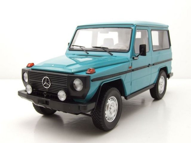 Minichamps Modellauto Mercedes G-Klasse G-Modell kurz W460 1980 türkis Modellauto 1:18 Minic