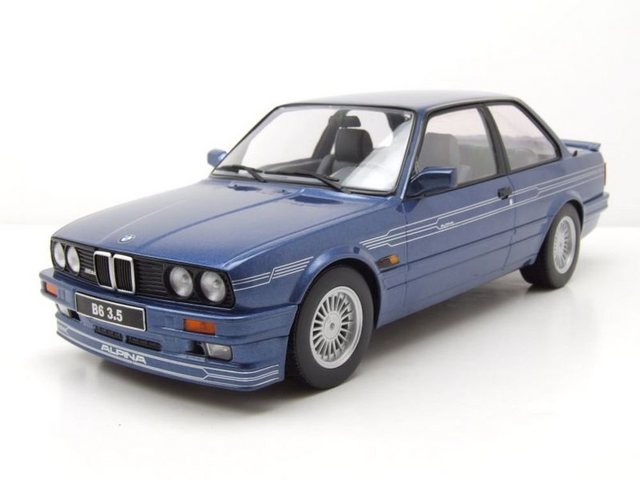 KK Scale Modellauto BMW Alpina B6 3.5 E30 1988 blau metallic Modellauto 1:18 KK Scale