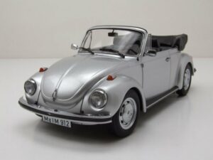 Norev Modellauto VW 1303 Käfer Cabrio 1973 silber Modellauto 1:18 Norev