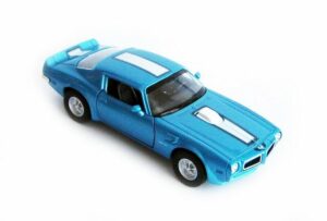 Welly Modellauto PONTIAC Firebird Trans Am 1972 Modellauto Metall Modell Auto Spielzeugauto Kinder Geschenk 25 (Blau-Metallic)
