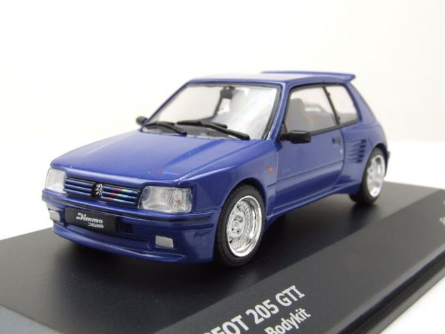 Solido Modellauto Peugeot 205 GTI Dimma 1989 blau metallic Modellauto 1:43 Solido