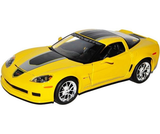 Maisto® Modellauto Chevrolet Corvette GT1 (gelb)