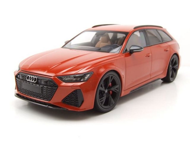 Minichamps Modellauto Audi RS6 Avant Kombi 2019 orange metallic Modellauto 1:18 Minichamps