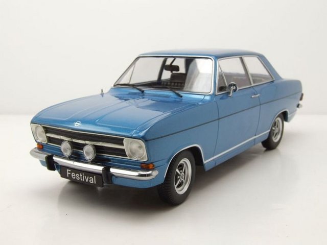 KK Scale Modellauto Opel Kadett B Festival 1973 blau metallic Modellauto 1:18 KK Scale