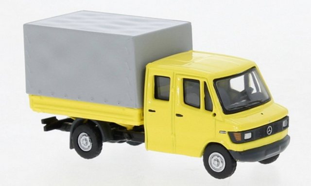 Brekina Modellauto Brekina H0 1/87 36950 Mercedes L 307 D Doka hellgelb