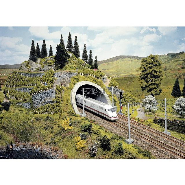 NOCH Modelleisenbahn-Tunnel H0 Tunnel-Portal NBS 2 "Profi"