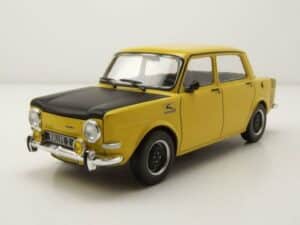 Whitebox Modellauto Simca 1000 Rallye 2 1970 gelb schwarz Modellauto 1:24 Whitebox