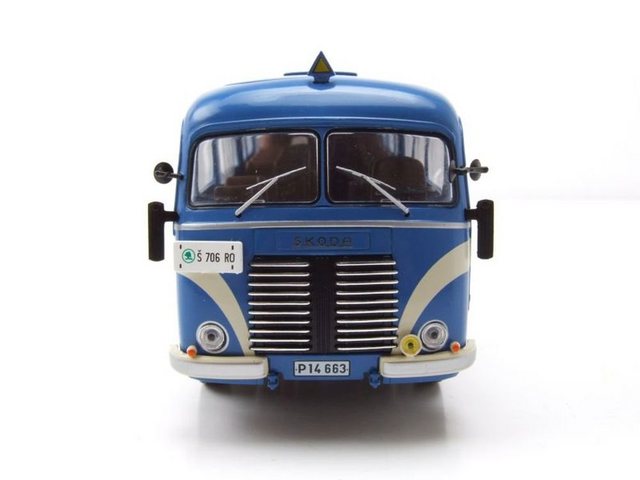 ixo Models Modellauto Skoda 706 RO Bus 1947 blau weiß Modellauto 1:43 ixo models