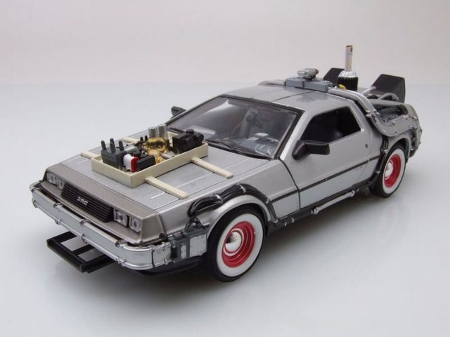 Welly Modellauto DeLorean Zurück in die Zukunft Teil 3 Modellauto 1:24 Welly