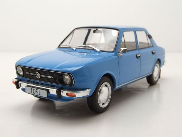 Whitebox Modellauto Skoda 105 L 1976 blau Modellauto 1:24 Whitebox