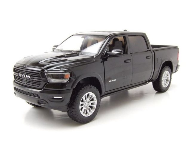 Motormax Modellauto Ram 1500 Crew Cab Laramie Pick Up 2019 schwarz Modellauto 1:24 Motorma