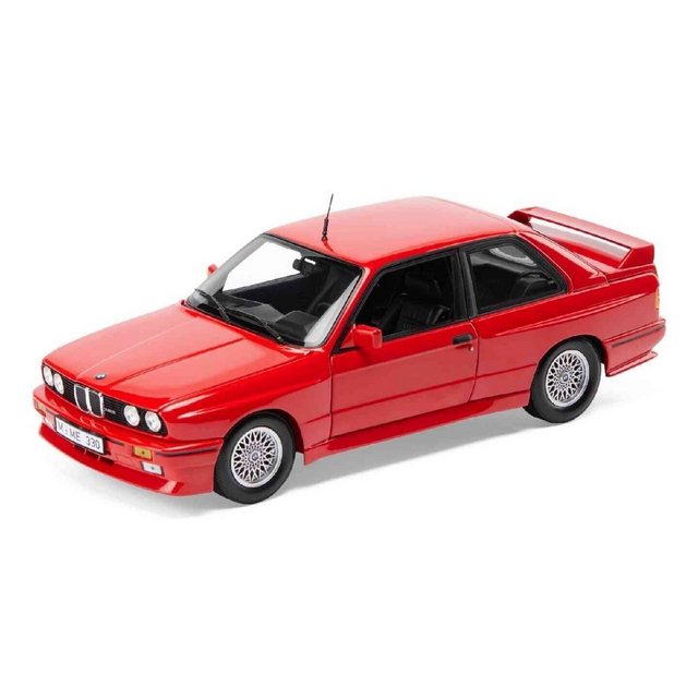 BMW Modellauto BMW Miniatur M E30 1:18 Rot Sammlermodell Modellauto Limited Edition