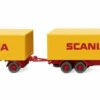 Wiking Modellauto Wiking 45702 Kofferhängerzug (Scania 111)