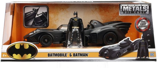 JADA Modellauto Modellauto Batman 1989 Batmobile mit Figur 1:24 253215002