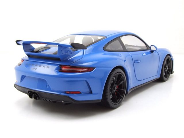 Minichamps Modellauto Porsche 911 (991) GT3 2018 blau Modellauto 1:18 Minichamps