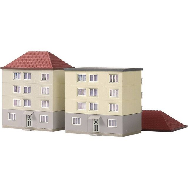 Auhagen Modelleisenbahn-Gebäude N 2 Wohnhäuser