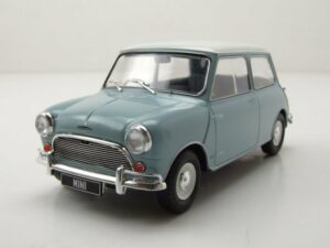 Whitebox Modellauto Austin Mini Cooper S RHD 1965 hellblau weiß Modellauto 1:24 Whitebox