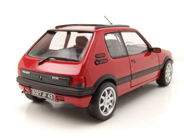 Norev Modellauto Peugeot 205 GTi 1.9 PTS-Felgen 1991 rot Modellauto 1:18 Norev